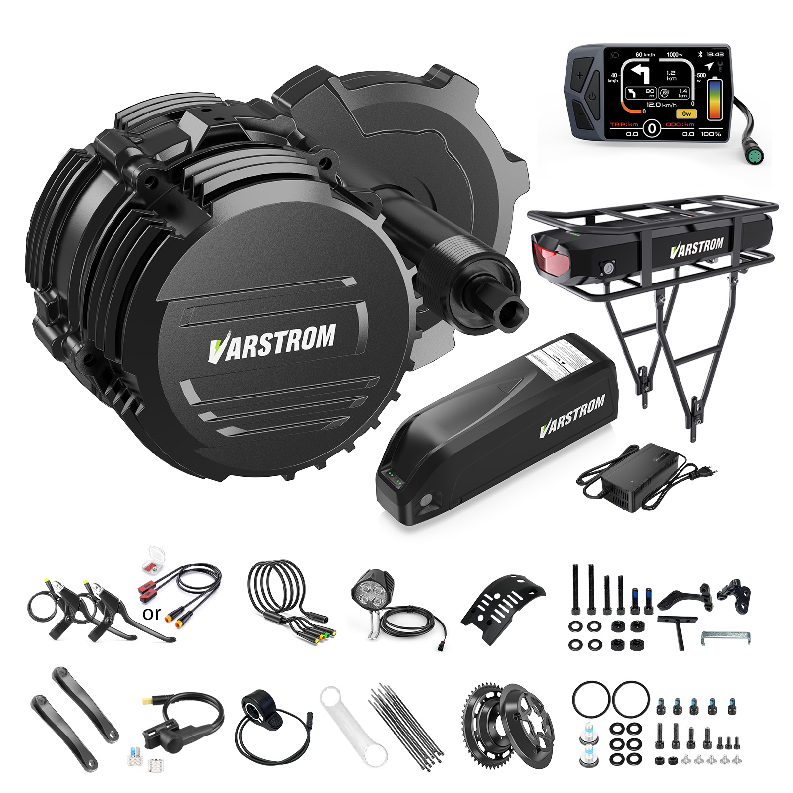 Side Hung Mid Drive Motor Kit - [ABD STOK] Varstrom 48V500W 750W Orta